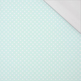 DOTS WHITE / light mint - single jersey with elastane 