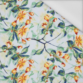 APPLE BLOSSOM pat. 1 (yellow) - Waterproof woven fabric