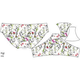 WOMEN'S PANTIES - MEADOW / butterflies