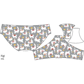 WOMEN'S PANTIES - LAMA / grey