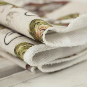 FOREST UNICORNS pat. 1 / beige - looped knit fabric