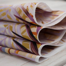 PALM LEAVES pat. 2 (gold) - Waterproof woven fabric