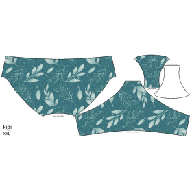 WOMEN'S PANTIES - LEAVES pat. 8 - XXL