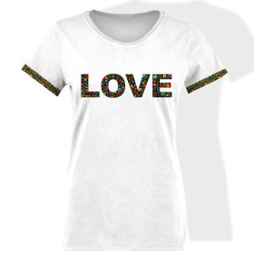 WOMEN’S T-SHIRT - LOVE / FOLKLORE - single jersey