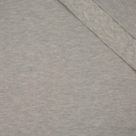 75cm MELANGE LIGHT GREY - OTTOMAN JERSEY