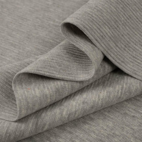 75cm MELANGE LIGHT GREY - OTTOMAN JERSEY