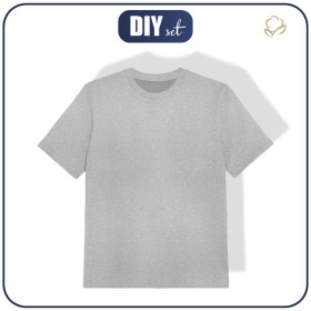 KID’S T-SHIRT - M-01 WHITE MELANGE -  single jersey