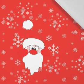 SANTA  / red - Cotton woven fabric panel / Choice of sizes