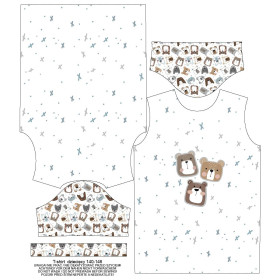 KID’S T-SHIRT - BEARS / brown (CITY BEARS) - single jersey