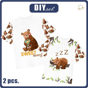 2-PACK - KID’S T-SHIRT - BEARS - sewing set