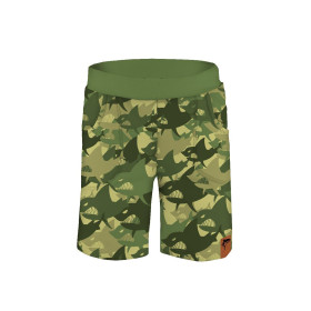 KID`S SHORTS (RIO) - SHARKS MORO - looped knit fabric 