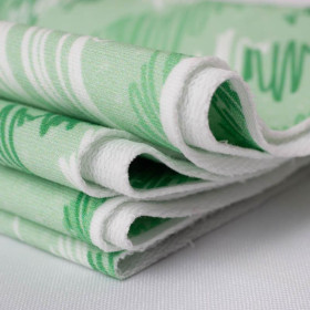 CAMOUFLAGE - scribble / green - looped knit fabric