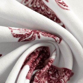 BUTTERFLIES (GLITTER BUTTERFLIES) / white - single jersey with elastane 