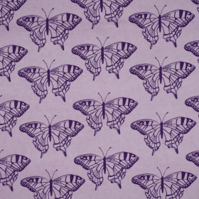 BUTTERFLIES / purple (PURPLE BUTTERFLIES) - single jersey with elastane 