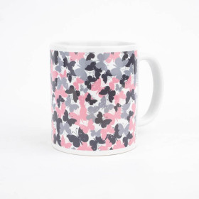 MUG WITH PRINT -  BUTTERFLIES (small)