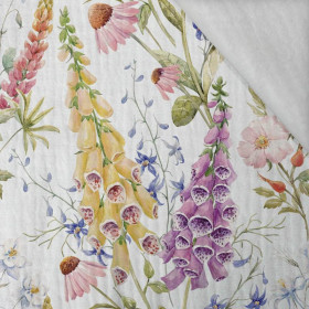 FLOWERS / bellflowers - Cotton muslin