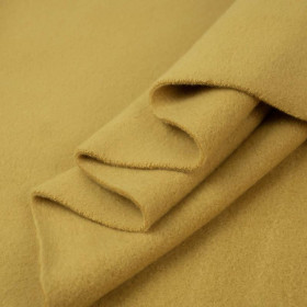 MUSTARD - Double-sided cotton fleece