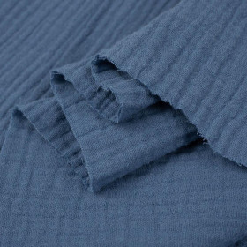 BLUE - Cotton muslin