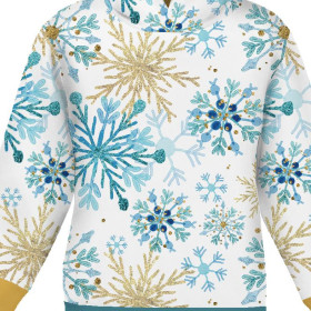 KID'S HOODIE (ALEX) - BLUE SNOWFLAKES - sewing set