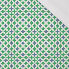 ROSETTES / blue - green  - single jersey with elastane 