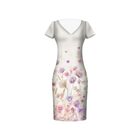 FLOWERS wz.10 - dress panel crepe