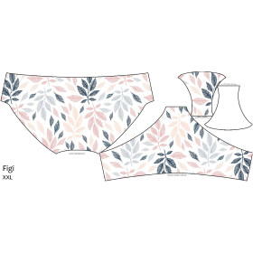 WOMEN'S PANTIES - PASTEL LEAVES