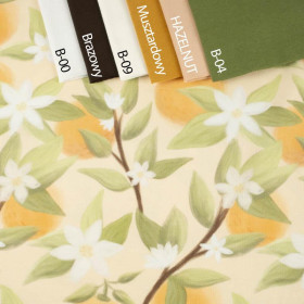 ORANGES no. 2 / vanilla - single jersey with elastane 