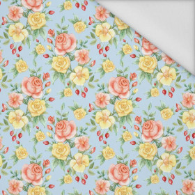 ROSES pat. 1 (colorful) - Waterproof woven fabric