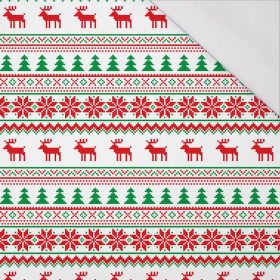 REINDEERS PAT. 2 / red-green - single jersey with elastane 
