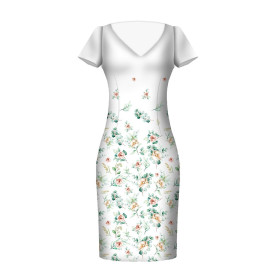 ROSES AND LEAVES PAT. 2  - dress panel Cotton muslin