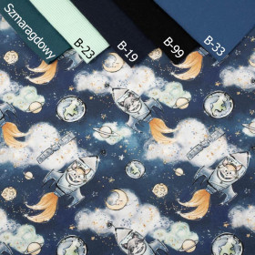 SPACE CUTIES pat. 1 (CUTIES IN THE SPACE) - looped knit fabric