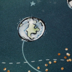 SPACE CUTIES pat. 3 (CUTIES IN THE SPACE) - looped knit fabric