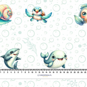 SEA ANIMALS PAT. 2 - Linen 100%