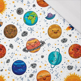 PLANETS / white - single jersey with elastane 
