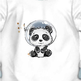 CHILDREN'S PAJAMAS " MIKI" - PANDA (CUTIES IN THE SPACE) - sewing set