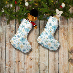 Christmas Stocking Set - BLUE SNOWFLAKES 