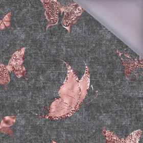 BUTTERFLIES (GLITTER BUTTERFLIES) / ACID WASH GREY - softshell
