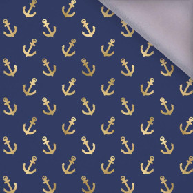 MINI GOLD ANCHORS (GOLDEN OCEAN) / dark blue - softshell