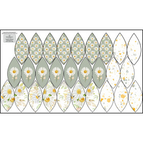 7 EASTER EGGS SEWING SET - DAISIES 