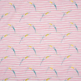 SWEET FLAG / pink - Cotton batiste with knots 