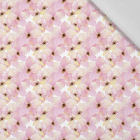 PINK FLOWERS (IN THE MEADOW) - Cotton woven fabric