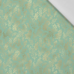 GOLDEN CORALS (GOLDEN OCEAN) / mint - Cotton woven fabric