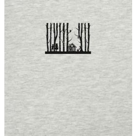 HANSEL AND GRETEL / melange light grey - panel single jersey TE210