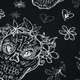 SKULLS CONTOUR / garland (DIA DE LOS MUERTOS) - single jersey 