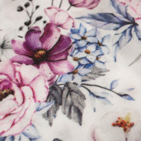 WATERCOLOR BOUQUET Pat. 4 - viscose woven fabric