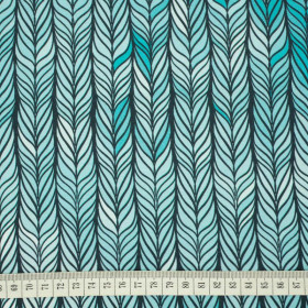 BRAID / sea blue - looped knit 