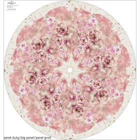 WATERCOLOR FLOWERS PAT. 6 -  big circle skirt panel 