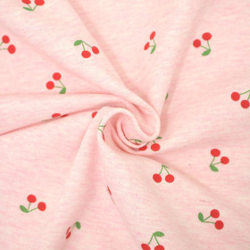 PINK MELANGE / CHERRIES - Summer Loop Jersey