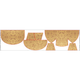 HIP BAG - DAMASCO pat. 1 (gold) / Choice of sizes