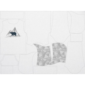 MEN’S HOODIE (COLORADO) - BEAR / white - sewing set 